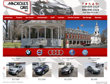 Tablet Screenshot of mackoulscars.com